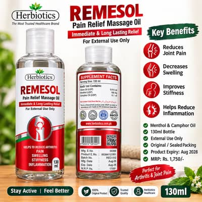 Pain Relief Massage Oil – 130ml | Joint & Muscle Care | Original Seal