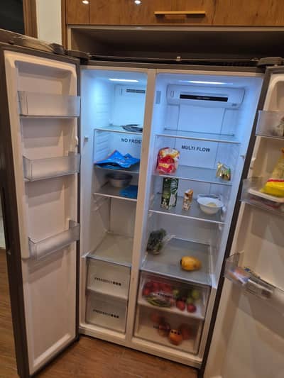 Haier double door fridge and freezer 2023