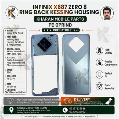 Infinix Zero 8 X687 Ring Back Housing
