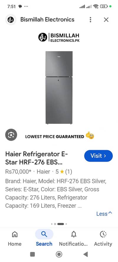 Haier Refrigerator for Sale