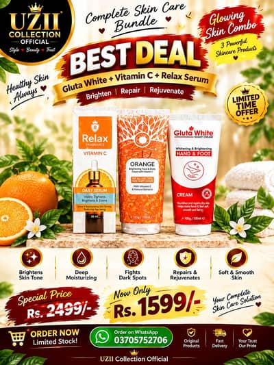 Best deal Glowing skin combo 3 in 1