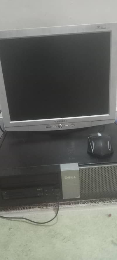 full PC setup Dell opltiplex 980 i5 1st gen PC with HYUNDAI monitor