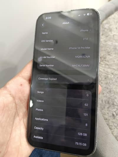 Iphone 14 pro max(128)