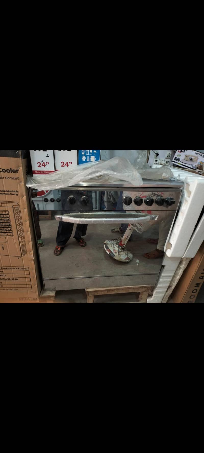 cooking oven 4Burner Gas Cooking Range with Oven | Stainless Steel 0