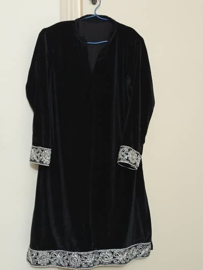 Black Velvet Shalwar Kameez
