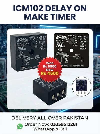 ICM102 Delay on Make Timer