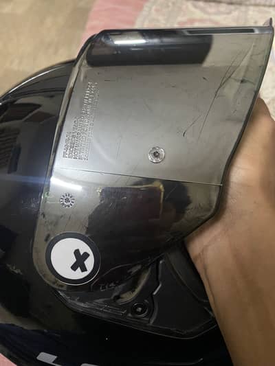 LS2 rapid chrome visor