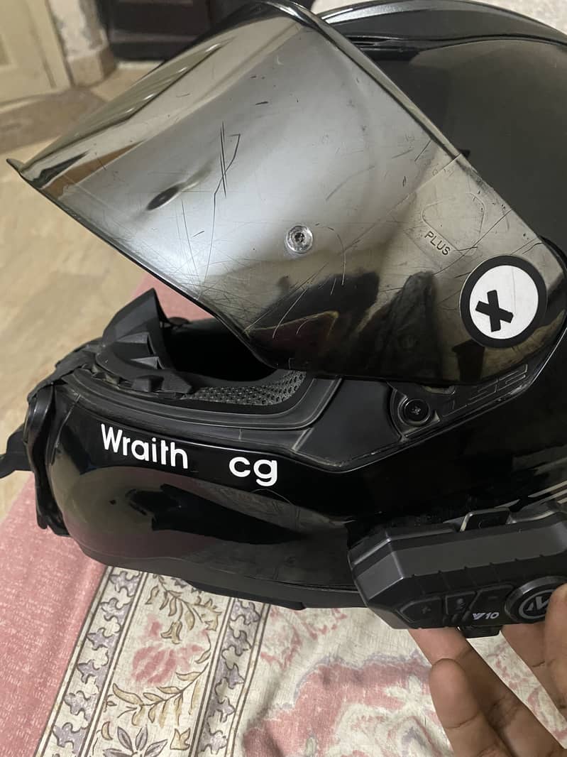 LS2 rapid chrome visor 2
