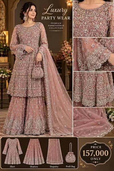 Luxury Bridal maxi | walima dress | wedding dress | bridal maxi |