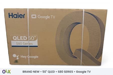 Haier QLED 50 Inch S80 Series 4K Google TV - Box Pack -  H50S80EUX