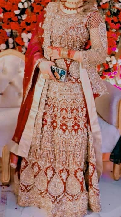 wedding lehanga mehroon color