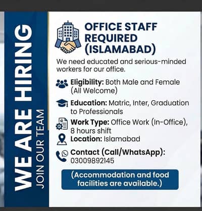 work in Islamabad