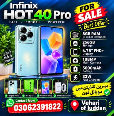 Infinix Hot 40 Pro – Excellent Condition | Original Phone