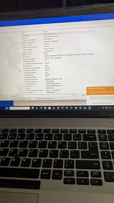 *Dell Precision 3550 i7 10th Gen 16GB 256GB 2GB Quadro Workstation*