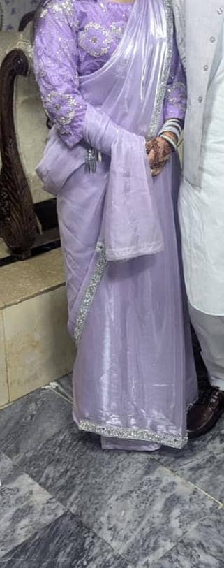 Saree | wedding saree | sheesha silk saree | women's stitched saree