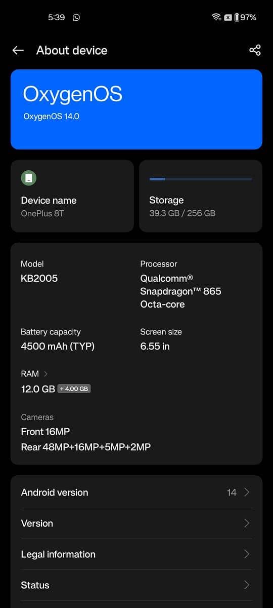 One Plus 8T 0