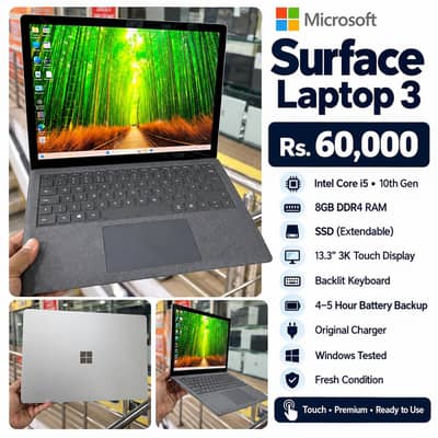 Microsoft Surface Laptop 3 | i5 10th Gen | 8GB