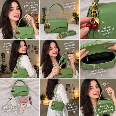 Women's Leather Plain Shoulder Bag