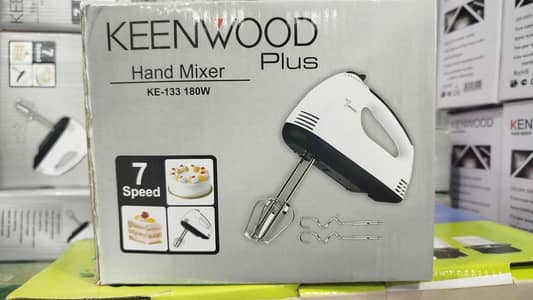 Kenwood Plus Hand Mixer KE-133 180W – 7 Speed | Brand New