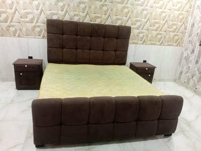 Polished Wooden Bed | Modern Bedroom Bed | Bed set | New Bed | Bed