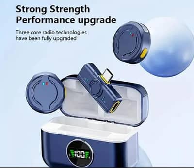 2 in 1 Pin Ready-to-Use Wireless Microphone Type C and IOS