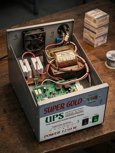 Super Gold 1250W Heavy Duty Local UPS - 100% Copper Winding