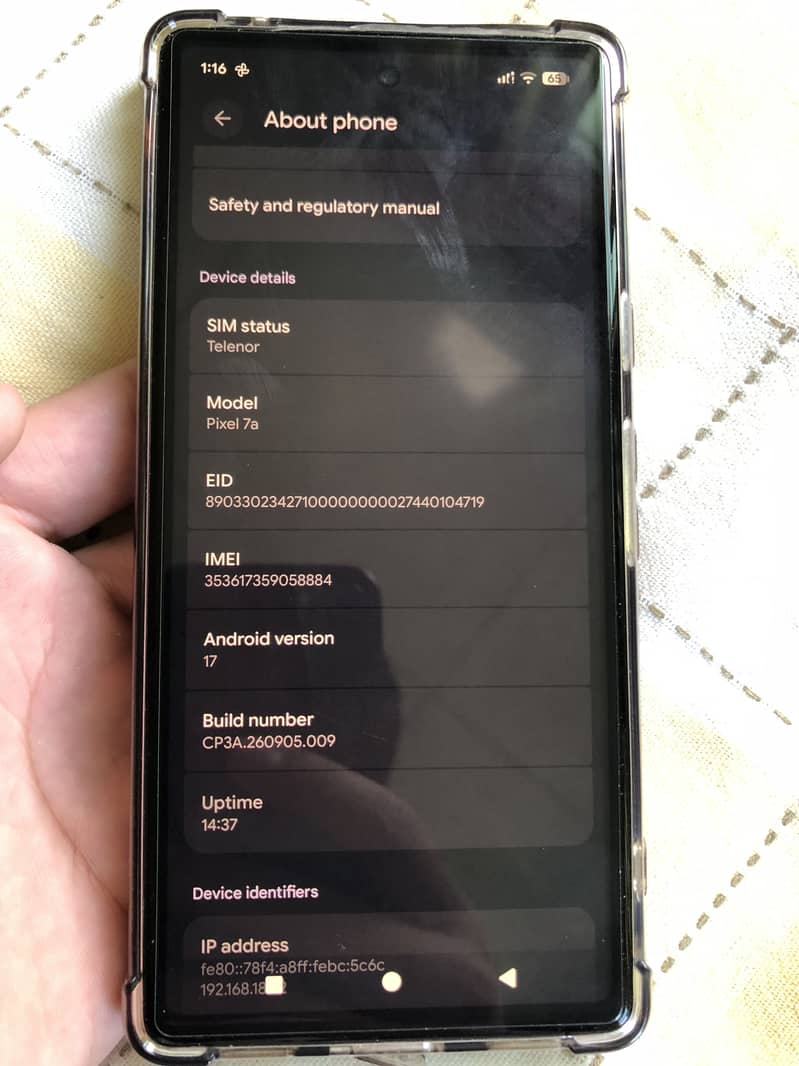 Google Pixel 7a 3