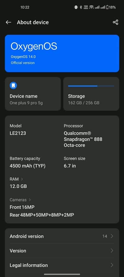 One Plus 9 Pro