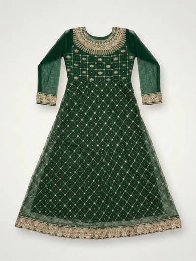 Green Silk 3-Piece Maxi – 6k Only!