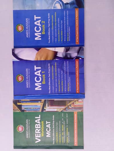 Mdcat Anees Hussain solved practice books and practice materials