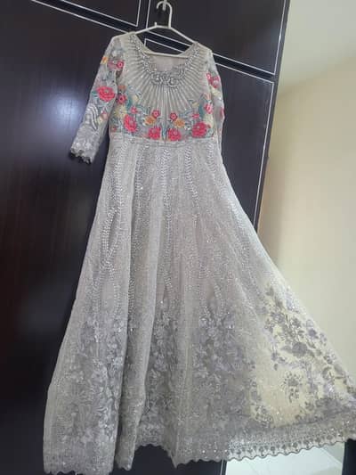 Heavy embroidered maxi dress