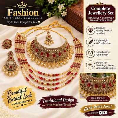  Bridal Artificial Jewellery Set — For Sale