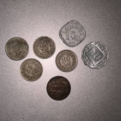 Antique old coins