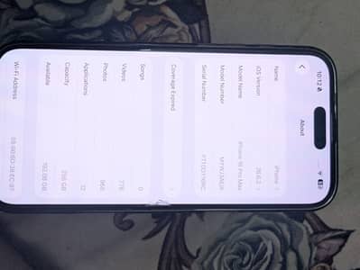 Apple iPhone 16 Pro Max Non pta 256 with box 03105757370