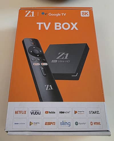 Z1 8K Ultra HD Google TV Box | Voice Remote | Chromecast | Open Box