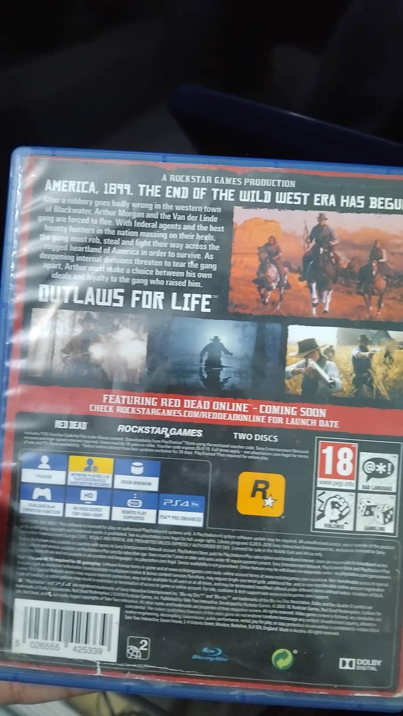 ps4 rdr2 disc available 1