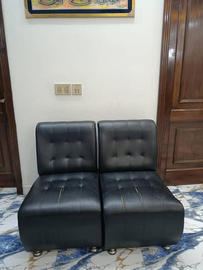 black office sofa