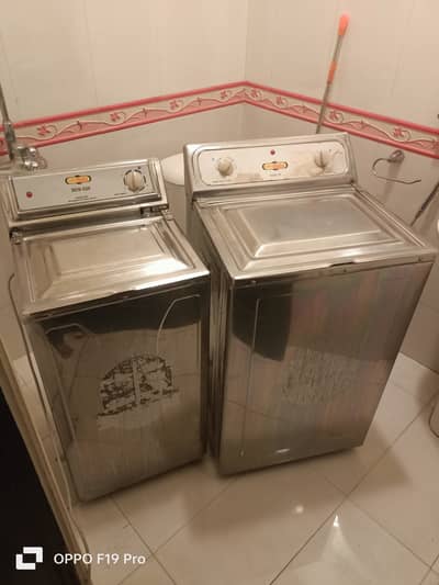 Super Asia Steel Body Washing Machine + Spinner - Behtareen Condition