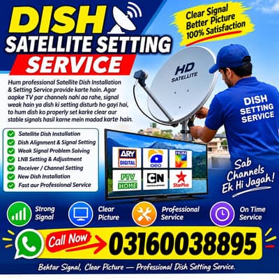 Dish Satellite Setting Service