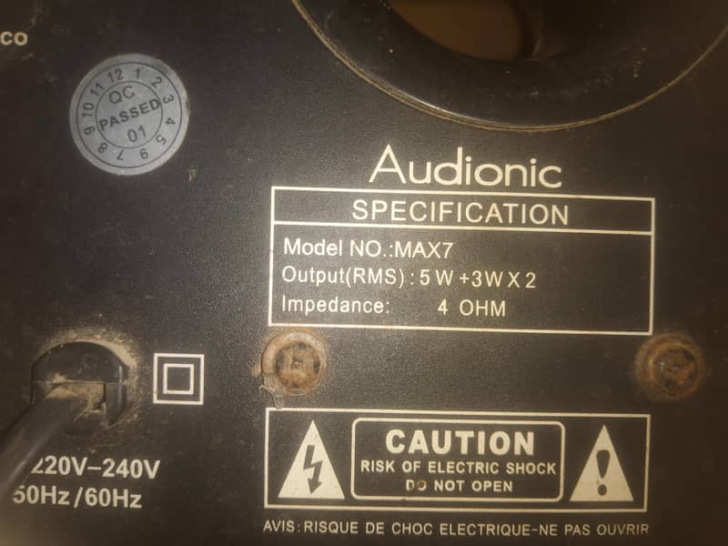 aodionic amplifire or 2 speker 7