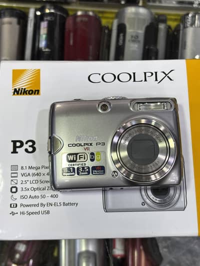 Nikon coolpix P3 Digital camera - in fresh conditions