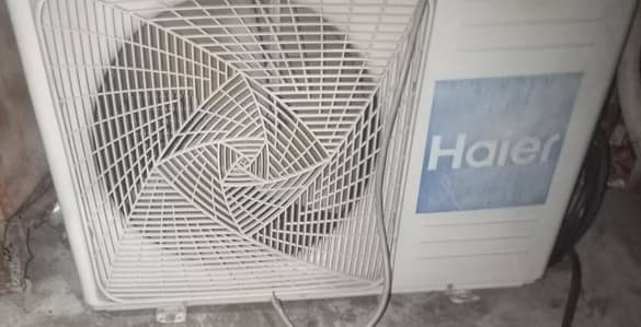 Haier ac ok jeniun remote plate indoor outdoor R410 GAS NON INVERTER