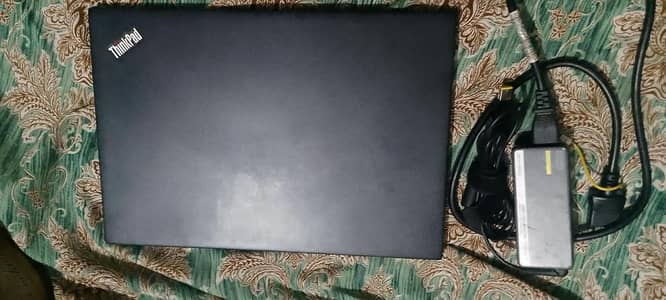 laptop with bak and charger