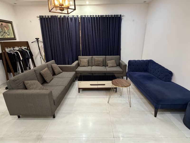 Lounge sofas and table 3