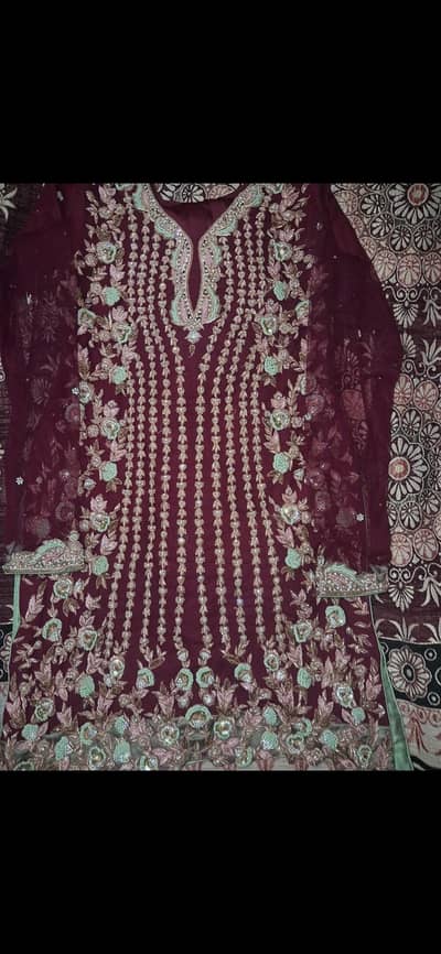 full heavy zari work dress