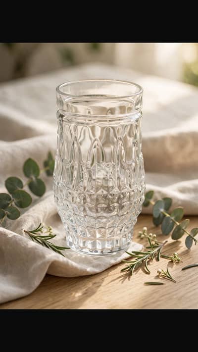 4 piece glass set with box