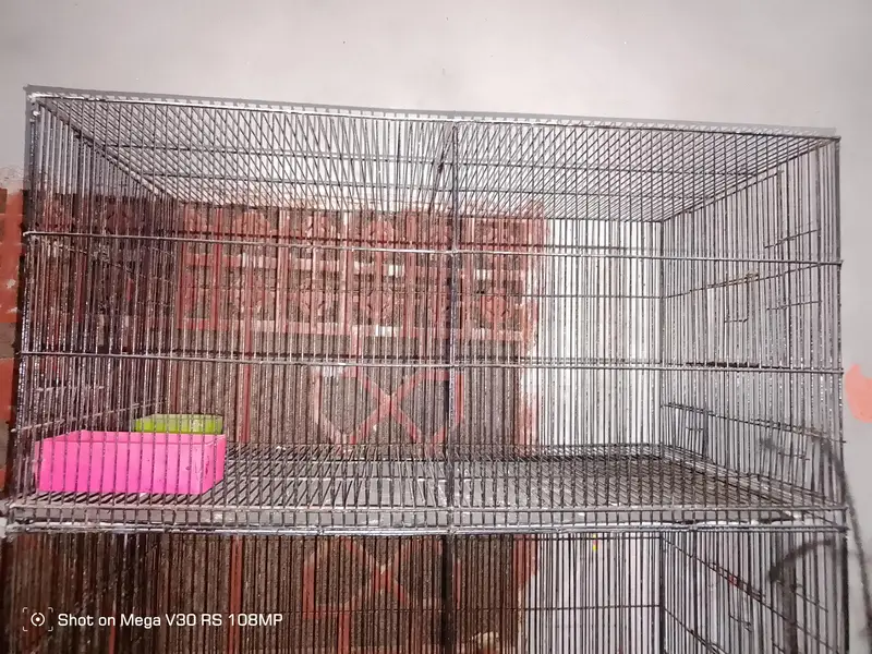 Birds cage 4 Boxes 10/10 condition All Ok Black colour Heavy iron made — photo 8