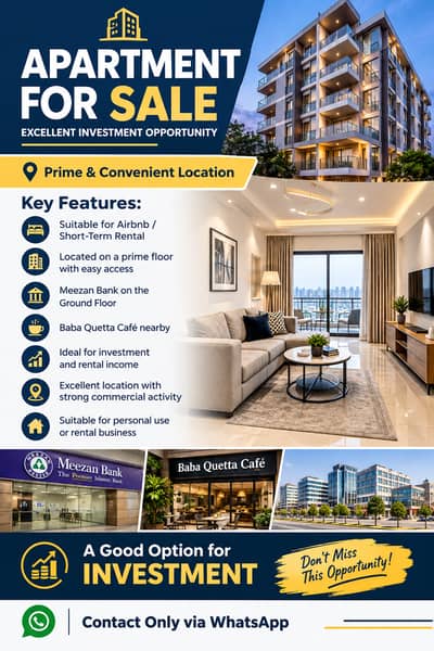  APARTMENT FOR SALE – EXCELLENT INVESTMENT OPPORTUNITY
