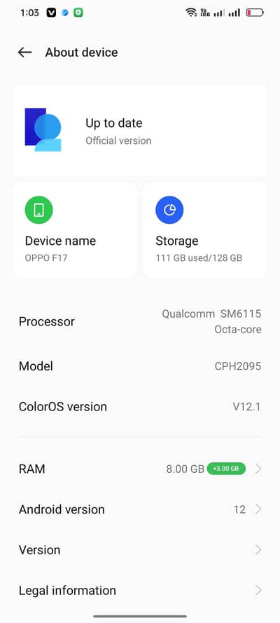 OPPO f17