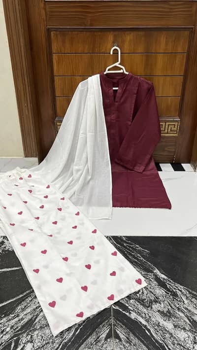women 3pc suit Cotton